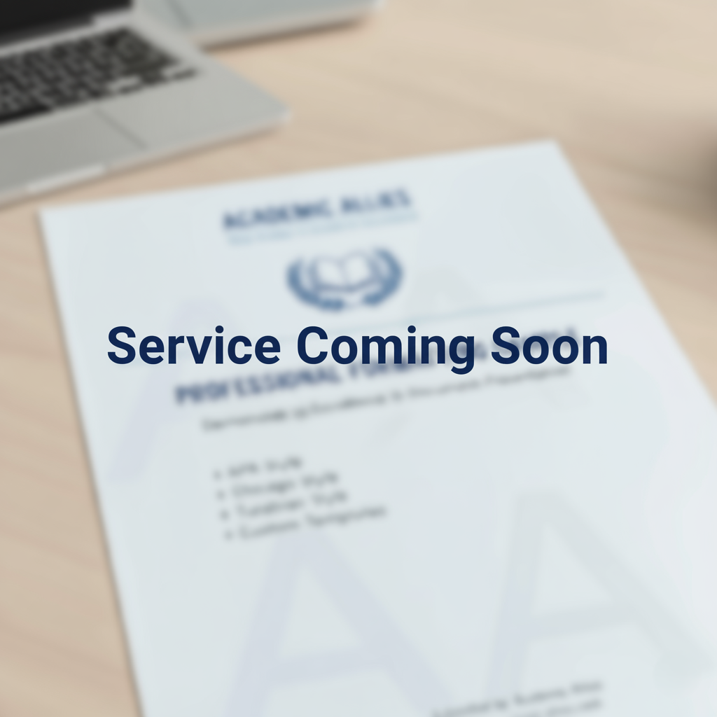 Professionally formatted document